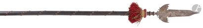 Esponton. 
Iron engraved with trophies of...