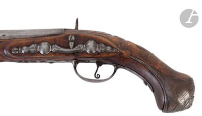 Officer's flintlock pommel pistol converted...