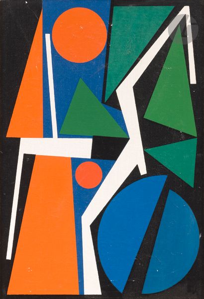 Auguste HERBIN (1882-1960)
Composition,
Silkscreen...