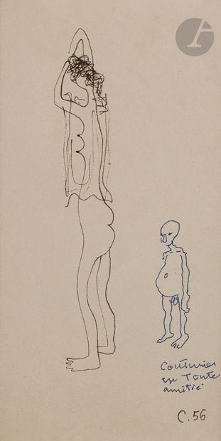 Robert COUTURIER (1905-2008)
Mother and child,...