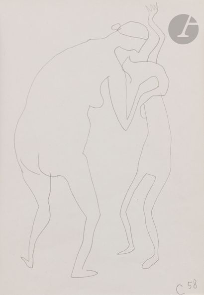 Robert COUTURIER (1905-2008)
Woman dressing...