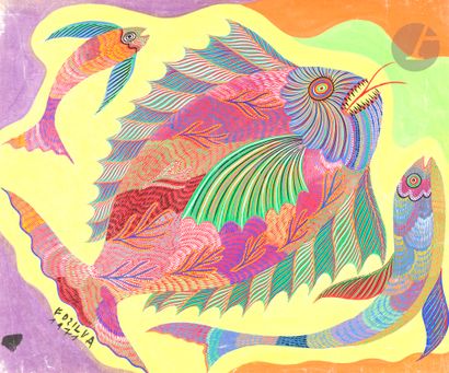 Francisco DA SILVA [Brazilian] (1910-1985)
Fish,...