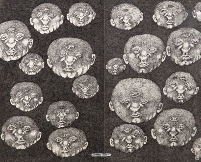 Vojislav JAKIC [serbe] (1932-2003)
Têtes,...