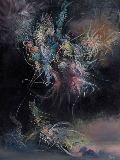 Marc JANSON (1930-2022)
L'Éclair froid, 1989
Oil...