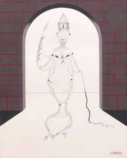 Félix LABISSE (1905-1982)
L'Homlige, 1974
Gouache...