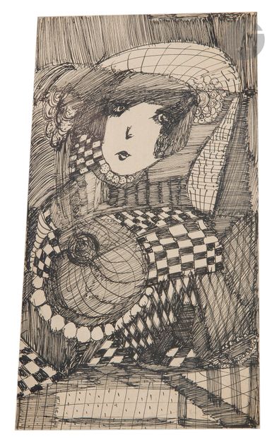 Madge GILL [British] (1882-1961)
Face
Ink...