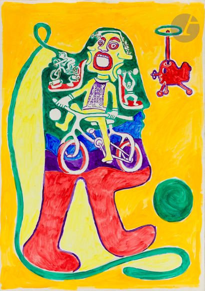 Yvon TAILLANDIER (1926-2018)
Two-headed figure...