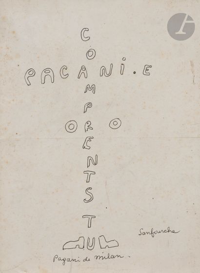 Jean-Joseph SANFOURCHE (1929-2010)
Pagani,...