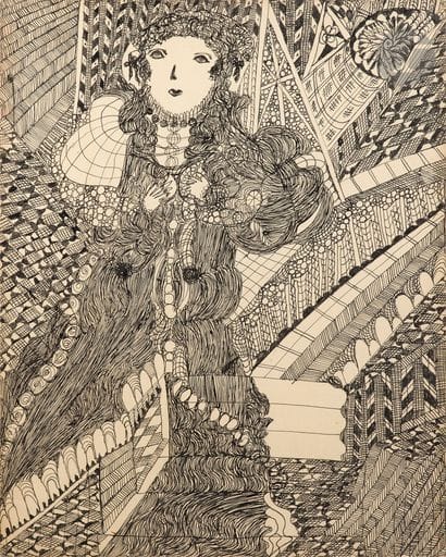 Madge GILL [britannique] (1882-1961)
Visage
Encre...