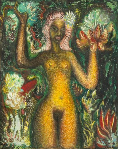 Aristide CAILLAUD (1902-1990)
The Woman Tree
Gouache...