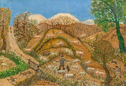 Dominique LAGRU (1873-1960)
Little shepherd,...