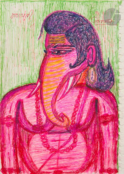 Kashinath CHAWAN [Indian] (b. 1958)
Ganesh,...