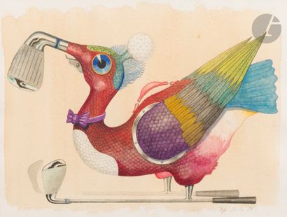 Fifo STRICKER [Swiss] (b. 1952) 
Golfvogel,...