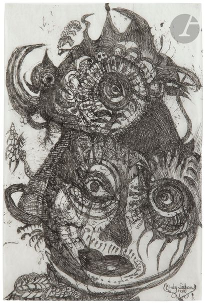 Ody SABAN (born 1953)
Faces
2 inks on paper.
Signed...