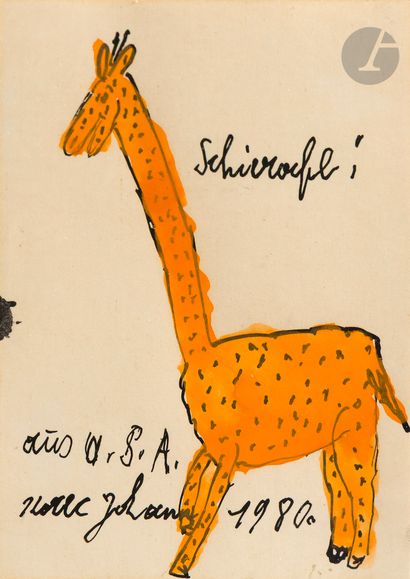 Johann KOREC [autrichien] (1937-2008)
Girafe,...