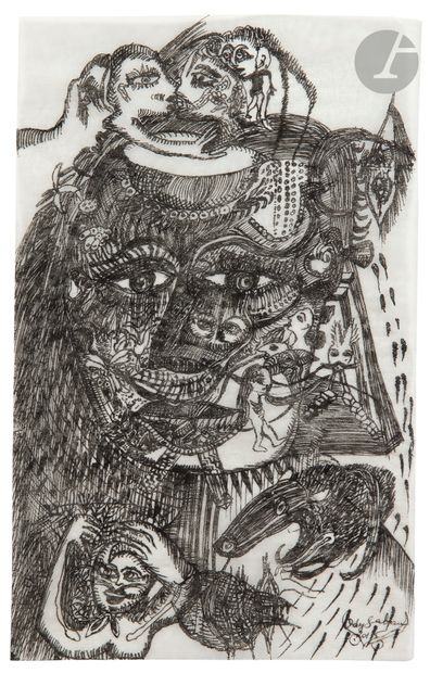 Ody SABAN (born 1953)
Faces, 2015
2 inks...