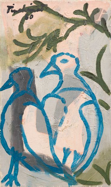 Max PINCHINAT [Haitian] (1925-1985)
Two birds,...
