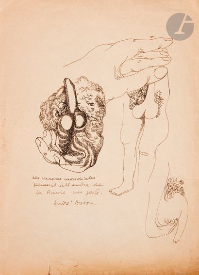Maurice RAPIN (1924-2000)
Surrealist composition,...