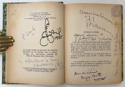 [BRASSENS (Georges)]. 
Set of 4 works by...