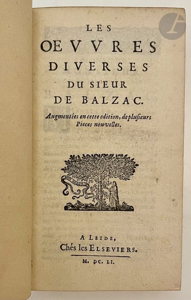 BALZAC (Jean-Louis Guez de) [Œuvres], Leiden,...