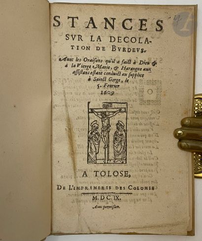 [BURDEUS (Pierre Arrias)].
Stances sur la...