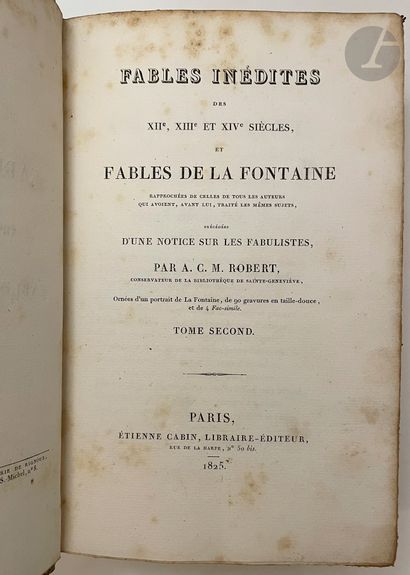 [XIXth CENTURY BOOKS]. 
Important set of...
