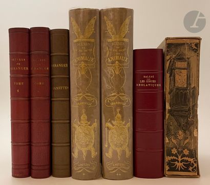 XIXth CENTURY ILLUSTRATION BOOKS]. 
 Important...