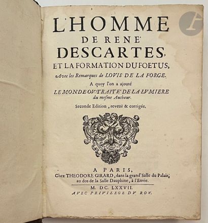 DESCARTES (René).
L'Homme de René Descartes,...