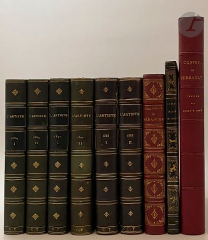 XIXth CENTURY ILLUSTRATION BOOKS]. 
 Important...