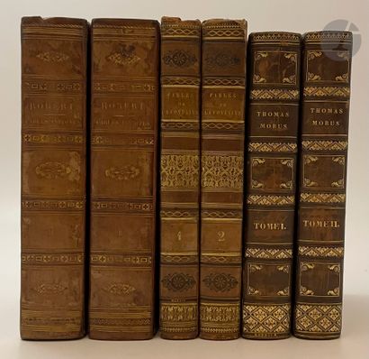 [XIXth CENTURY BOOKS]. 
Important set of...