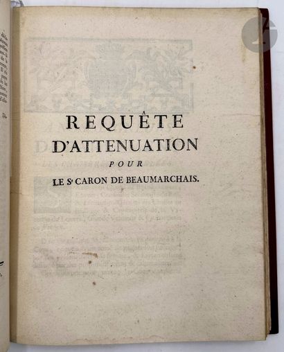 BEAUMARCHAIS (Pierre-Augustin Caron de).
[Mémoires...