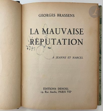 [BRASSENS (Georges)]. 
Set of 4 works by...
