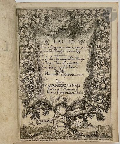 ADIMARI (Alessandro): La Clio overo cinquanta...