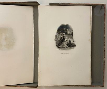 XIXth CENTURY ILLUSTRATION BOOKS]. 
 Important...