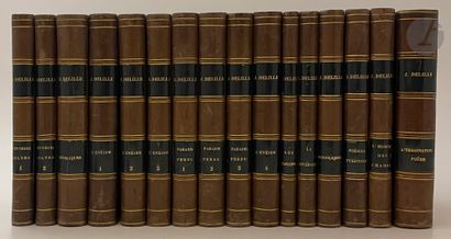 [XIXth CENTURY BOOKS]. 
Important set of...