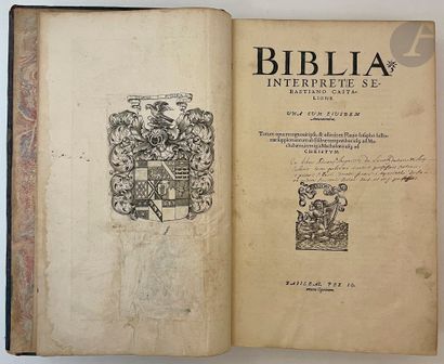 [Biblia interprete Sebastiano Castalione....