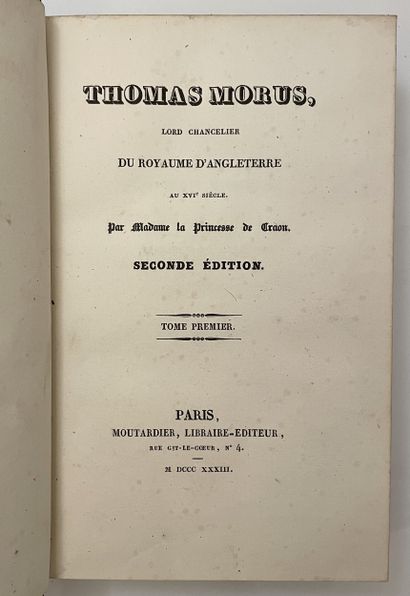 [XIXth CENTURY BOOKS]. 
Important set of...