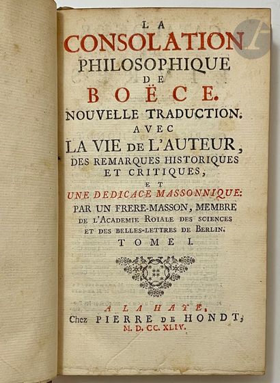 BOÈCE. Philosophical Consolation. New translation....