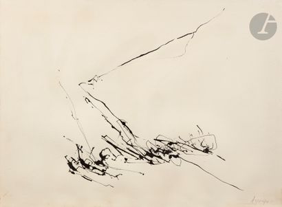 Claude GEORGES (1929-1988)
Composition, 1961
Ink.
Signed...