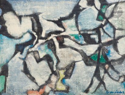 Géza SZOBEL [Hungarian] (1905-1963) Débâcle,...