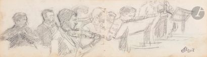Louis HAYET (1864 - 1940) L'Orchestre Black...