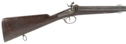Fusil de chasse à percussion deux coups,...