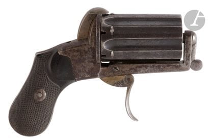 Revolver poivrière à broche Deprez, six coups,...