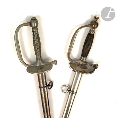 Two swords: 
- Reinstated infantry non-commissioned...