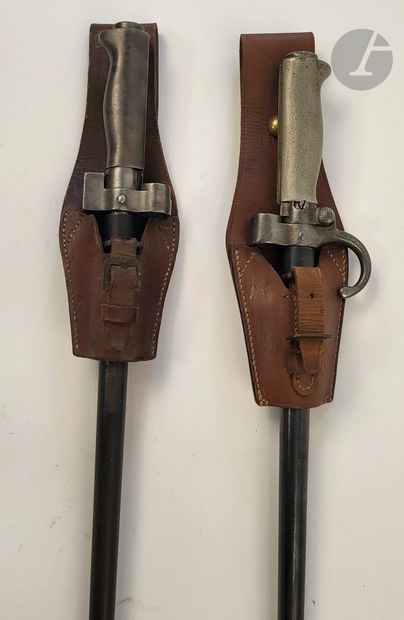 FRANCE 
Deux baïonnettes modèle 1886 Lebel...