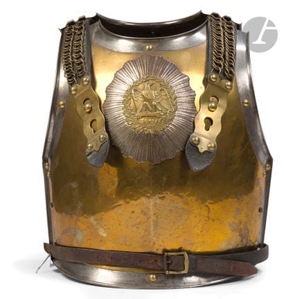 Cuirasse de carabinier d’époque Second Empire....