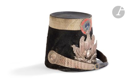 Shako d’officier de la Garde nationale. 
Fut...