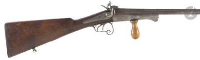 Fusil de chasse à broche, deux coups, calibre...