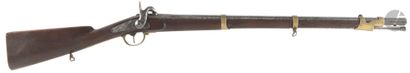 Fusil à percussion type 1842. 
Canon rond...