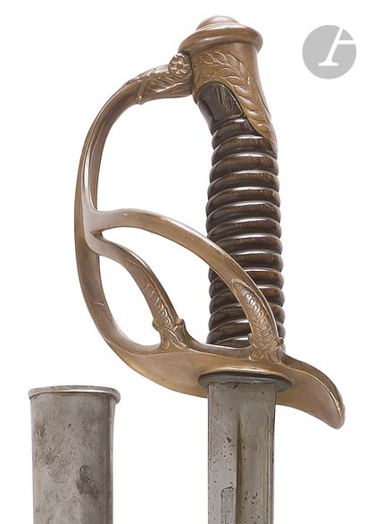 Model 1883 cavalry officer's saber. 
Horn...